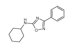 N-cyclohexyl-3-phenyl-1,2,4-oxadiazol-5-amine Structure
