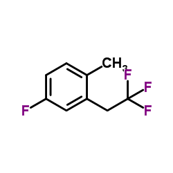4-Fluoro-1-methyl-2-(2,2,2-trifluoroethyl)benzene Structure