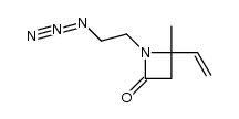 1-(2-azidoethyl)-4-methyl-4-vinylazetidin-2-one Structure