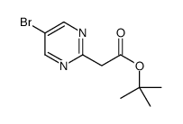 2-(5-溴嘧啶-2-基)乙酸叔丁酯结构式