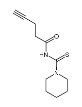 1-(N-(4-pentinoyl)thiocarbamoyl)piperidine结构式