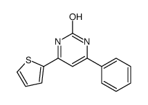 4-phenyl-6-thiophen-2-yl-1H-pyrimidin-2-one结构式