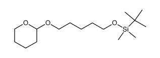tert-butyldimethyl[5-(tetrahydropyran-2-yloxy)pentyloxy]silane Structure
