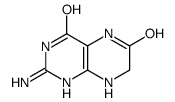 4,6-Pteridinedione,2-amino-1,5,7,8-tetrahydro-(8CI,9CI) Structure