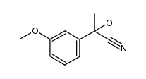 2-hydroxy-2-(3-methoxyphenyl)propanenitrile结构式