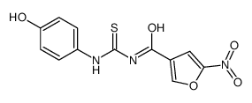 N-[(4-hydroxyphenyl)carbamothioyl]-5-nitrofuran-3-carboxamide Structure