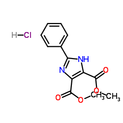 Dimethyl 2-phenyl-1H-imidazole-4,5-dicarboxylate hydrochloride (1:1)结构式