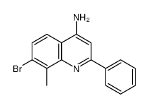 4-Amino-7-bromo-8-methyl-2-phenylquinoline Structure