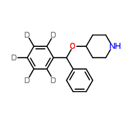 4-(Diphenylmethoxy)piperidine-d5 Structure