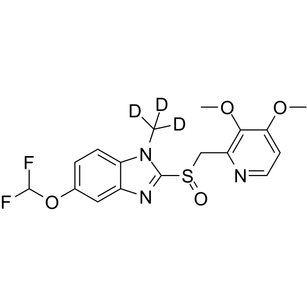 N-Methyl Pantoprazole-d3 (Mixture of 1 and 3 isomers) Structure