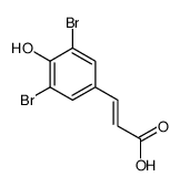 3,5-DIBROMO-4-HYDROXYCINNAMIC ACID结构式