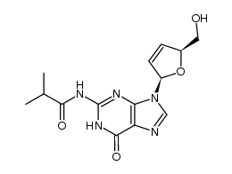 N2-isobutyryl-2',3'-didehydro-2',3'-dideoxyguanosine Structure