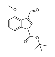 N-tert-butoxycarbonyl-4-methoxyindole-3-carboxaldehyde Structure