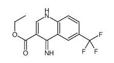 4-Amino-6-(trifluoromethyl)quinoline-3-carboxylic acid ethyl ester Structure