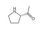 Ethanone, 1-(2-pyrrolidinyl)-, (S)- (9CI) Structure