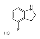 4-氟-2,3-二氢-1H-吲哚盐酸盐结构式