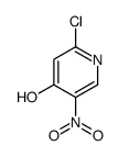 2-氯-5-硝基-吡啶-4-醇结构式