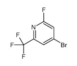 4-bromo-2-fluoro-6-(trifluoromethyl)pyridine结构式