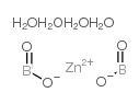 zinc borate 3.5 hydrate structure