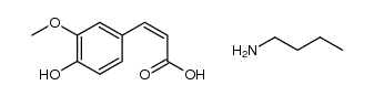butan-1-amine (Z)-3-(4-hydroxy-3-methoxyphenyl)acrylate Structure