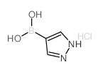 (1H-吡唑-4-基)硼酸盐酸盐结构式