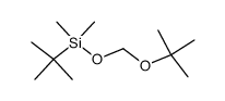 (tert-butoxymethoxy)(tert-butyl)dimethylsilane Structure