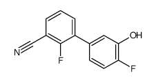 2-fluoro-3-(4-fluoro-3-hydroxyphenyl)benzonitrile Structure