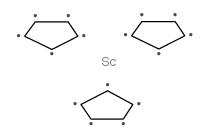 三(氰基式二烯基)钪结构式
