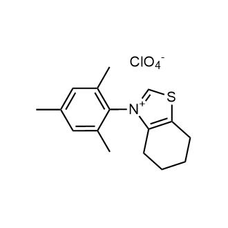 3-三甲基-4,5,6,7-四氢苯并[d]噻唑-3-高氯酸铵结构式