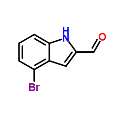 4-Bromo-1H-indole-2-carbaldehyde Structure