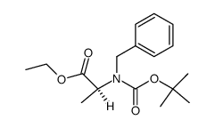 N-Benzyl-N-tert-butoxycarbonyl-L-alanine ethyl ester Structure