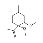 1,2-dimethoxy-4-methyl-1-prop-1-en-2-ylcyclohexane Structure