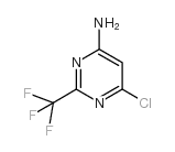 6-氯-2-三氟甲基嘧啶-4-胺结构式