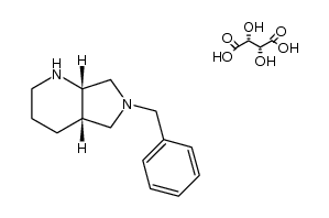 (S,S)-8-benzyl-2,8-diazabicyclo[4.3.0]nonane-D-tartrate结构式