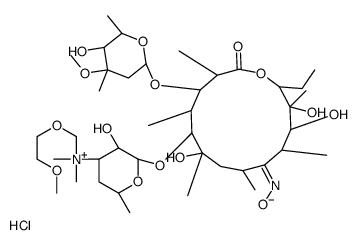 3'-[[(2-甲氧基乙氧基)甲基红霉素A肟氯化物结构式