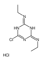6-chloro-2-N,4-N-diethyl-1,3,5-triazine-2,4-diamine,hydrochloride Structure
