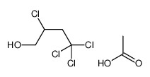 acetic acid,2,4,4,4-tetrachlorobutan-1-ol Structure