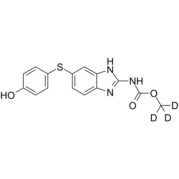 Hydroxyfenbendazole-D3 hydrate Structure