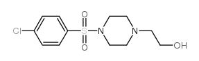 2-{4-[(4-氯苯基)磺酰基]哌嗪}-1-乙醇结构式