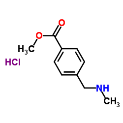 Methyl 4-[(methylamino)methyl]benzoate hydrochloride (1:1)结构式
