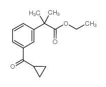 2-(3-(环丙烷羰基)苯基)-2-甲基丙酸乙酯结构式