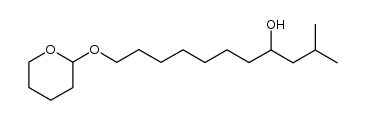 1-(2-Methylpropyl)-8-tetrahydropyranyloxy-1-octanol结构式