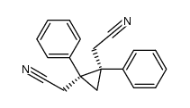 cis-1,2-Bis-[cyanmethyl]-1,2-diphenyl-cyclopropan Structure