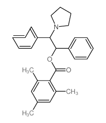 (1,2-diphenyl-2-pyrrolidin-1-yl-ethyl) 2,4,6-trimethylbenzoate Structure