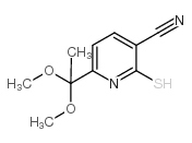 6-(1,1-二甲氧基乙基)-2-疏基烟腈结构式