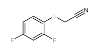 (2,4-二氟苯硫基)乙腈结构式
