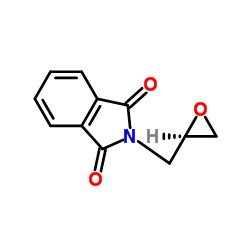 (R)-N-环氧丙基邻苯二甲酰亚胺结构式