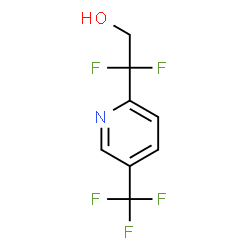 2,2-二氟-2-(5-(三氟甲基)吡啶-2-基)乙烷-1-醇结构式