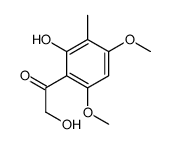 2,2′-二羟基-4,6-二甲氧基-3-甲基苯乙酮结构式