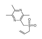 2,3,5-trimethyl-6-(prop-2-enylsulfonylmethyl)pyrazine结构式